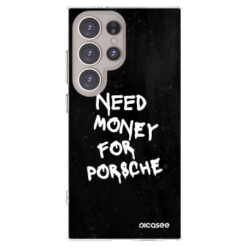 Picasee silikonski prozorni ovitek za Samsung Galaxy S24 Ultra S928B 5G - Black Dollar