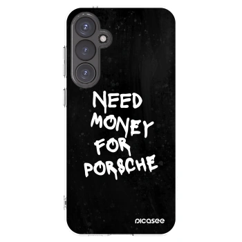 Picasee silikonski prozorni ovitek za Samsung Galaxy S23 FE S711B - Black Dollar