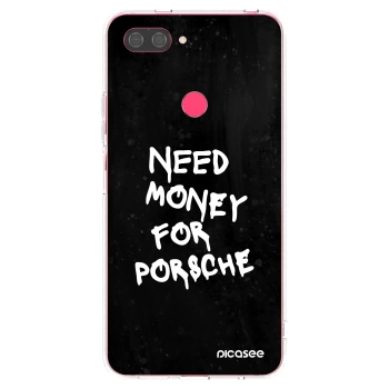 Picasee silikonski prozorni ovitek za Xiaomi Mi 8 Lite - Black Dollar