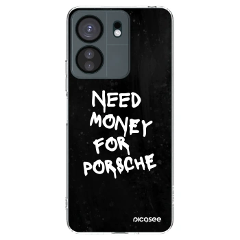 Picasee silikonski prozorni ovitek za Xiaomi Redmi 13C 4G - Black Dollar