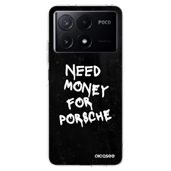 Picasee silikonski prozorni ovitek za Xiaomi Poco X6 Pro - Black Dollar