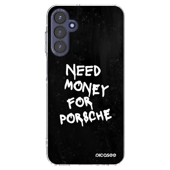 Picasee silikonski prozorni ovitek za Samsung Galaxy A15 A155F 4G - Black Dollar