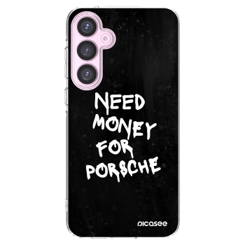 Picasee silikonski prozorni ovitek za Samsung Galaxy A55 5G A556B - Black Dollar