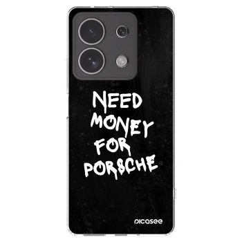 Picasee silikonski prozorni ovitek za Xiaomi Redmi Note 13 4G - Black Dollar