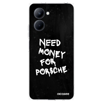 Picasee silikonski prozorni ovitek za Realme C33 (2023) - Black Dollar