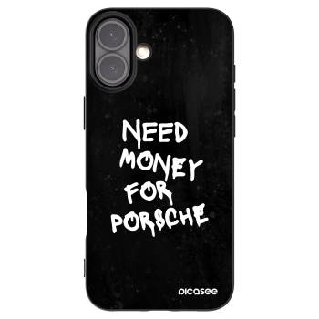 Picasee silikonski črni ovitek za Apple iPhone 16 Plus - Black Dollar