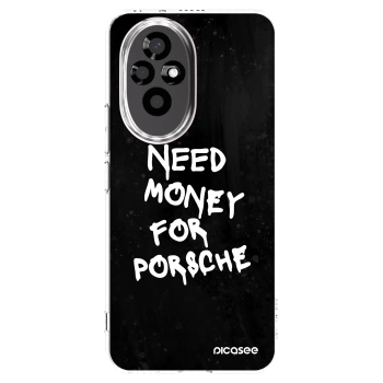 Picasee silikonski prozorni ovitek za Honor 200 5G - Black Dollar