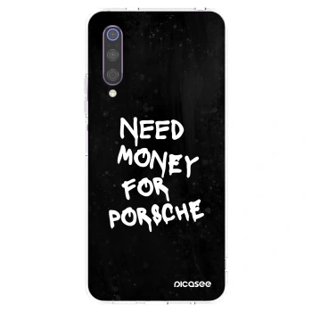 Picasee silikonski prozorni ovitek za Xiaomi Mi 9 - Black Dollar