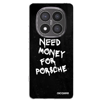 Picasee silikonski prozorni ovitek za Xiaomi Redmi Note 14 Pro+ 5G - Black Dollar