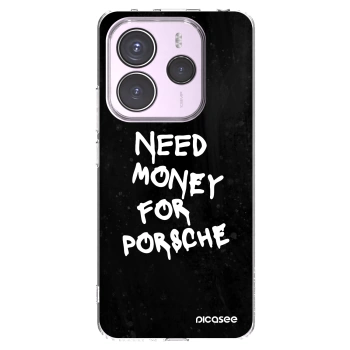 Picasee silikonski prozorni ovitek za Xiaomi Redmi Note 14 5G - Black Dollar