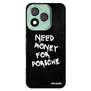 Picasee silikonski prozorni ovitek za Honor 400 Lite 5G - Black Dollar