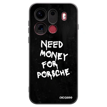 Picasee silikonski črni ovitek za OPPO Find X9 Pro - Black Dollar