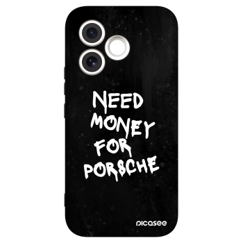 Picasee silikonski črni ovitek za Honor 600 Lite - Black Dollar