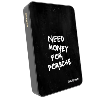 Picasee Prenosna baterija z MagSafe 10 000 mAh Siva - Black Dollar