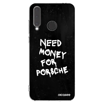 Picasee silikonski prozorni ovitek za Honor 20 Lite - Black Dollar