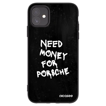 Picasee silikonski črni ovitek za Apple iPhone 11 - Black Dollar