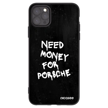 Picasee silikonski črni ovitek za Apple iPhone 11 Pro Max - Black Dollar