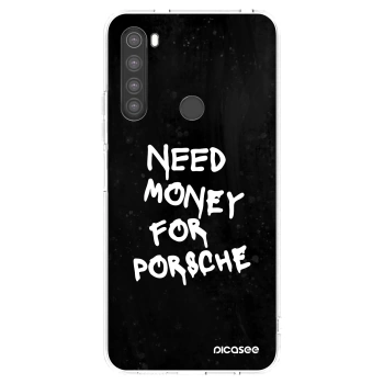 Picasee silikonski prozorni ovitek za Xiaomi Redmi Note 8 - Black Dollar