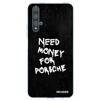 Picasee silikonski prozorni ovitek za Huawei Nova 5T - Black Dollar