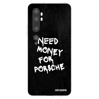 Picasee silikonski prozorni ovitek za Xiaomi Mi Note 10 (Pro) - Black Dollar