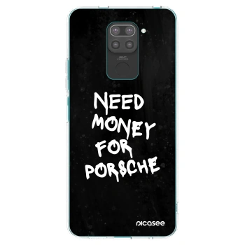 Picasee silikonski črni ovitek za Xiaomi Redmi Note 9 - Black Dollar