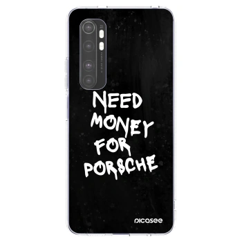 Picasee silikonski prozorni ovitek za Xiaomi Mi Note 10 Lite - Black Dollar