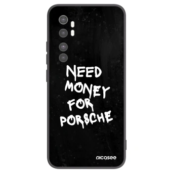 Picasee silikonski črni ovitek za Xiaomi Mi Note 10 Lite - Black Dollar