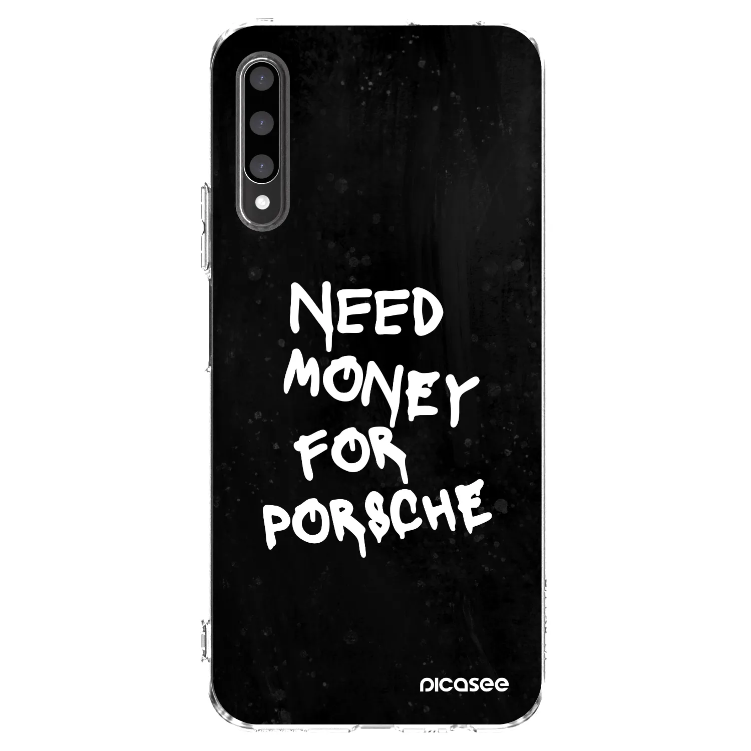 Picasee silikonski prozorni ovitek za Honor 9X Pro - Black Dollar