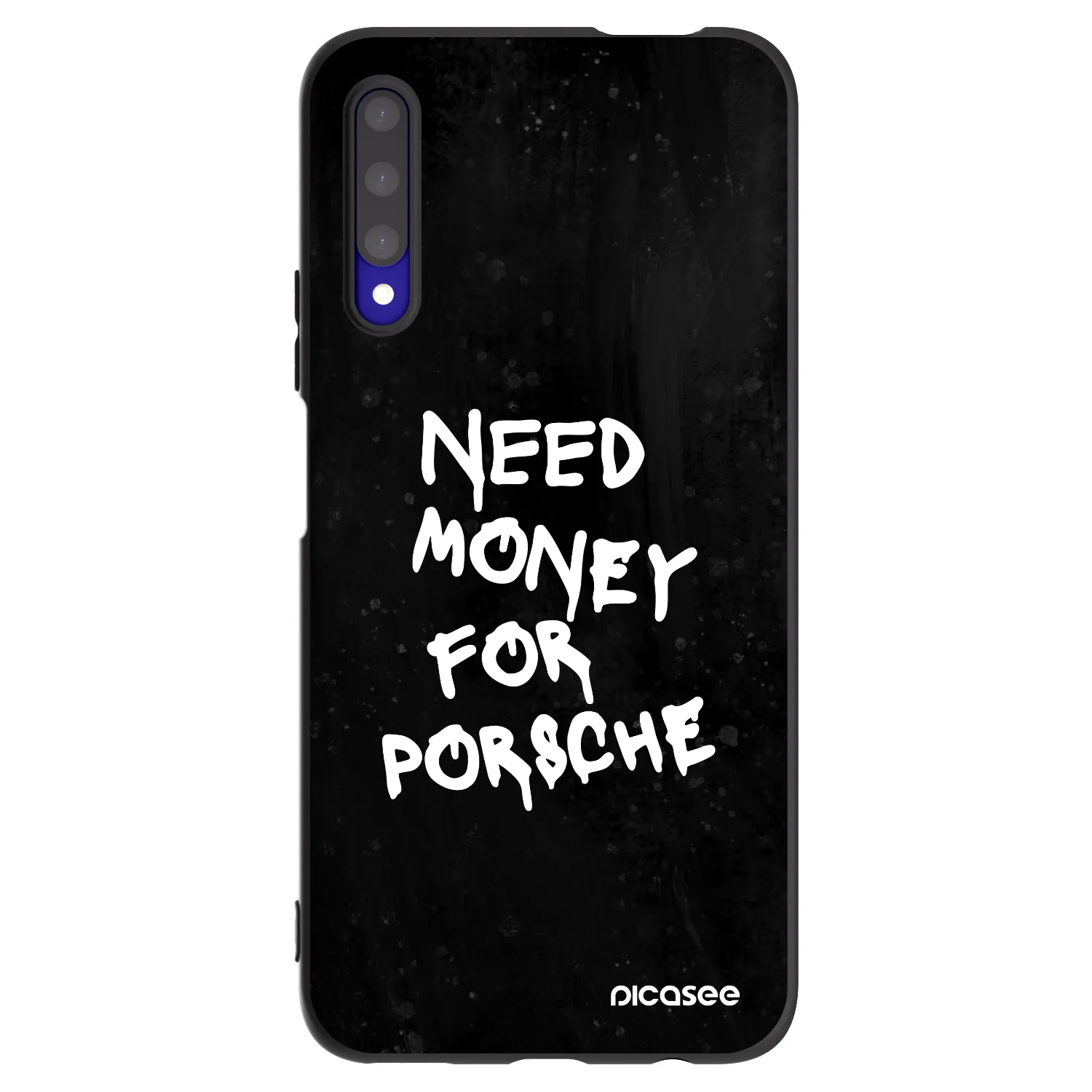 Picasee silikonski črni ovitek za Honor 9X Pro - Black Dollar