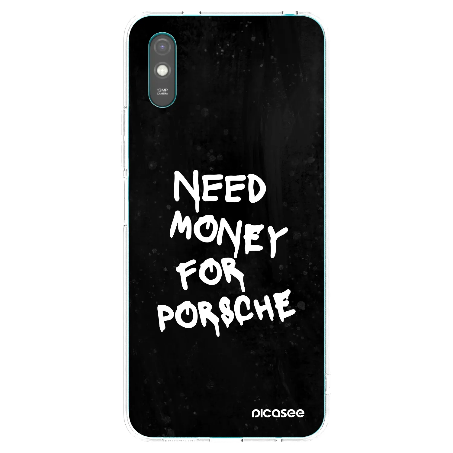 Picasee silikonski prozorni ovitek za Xiaomi Redmi 9A - Black Dollar