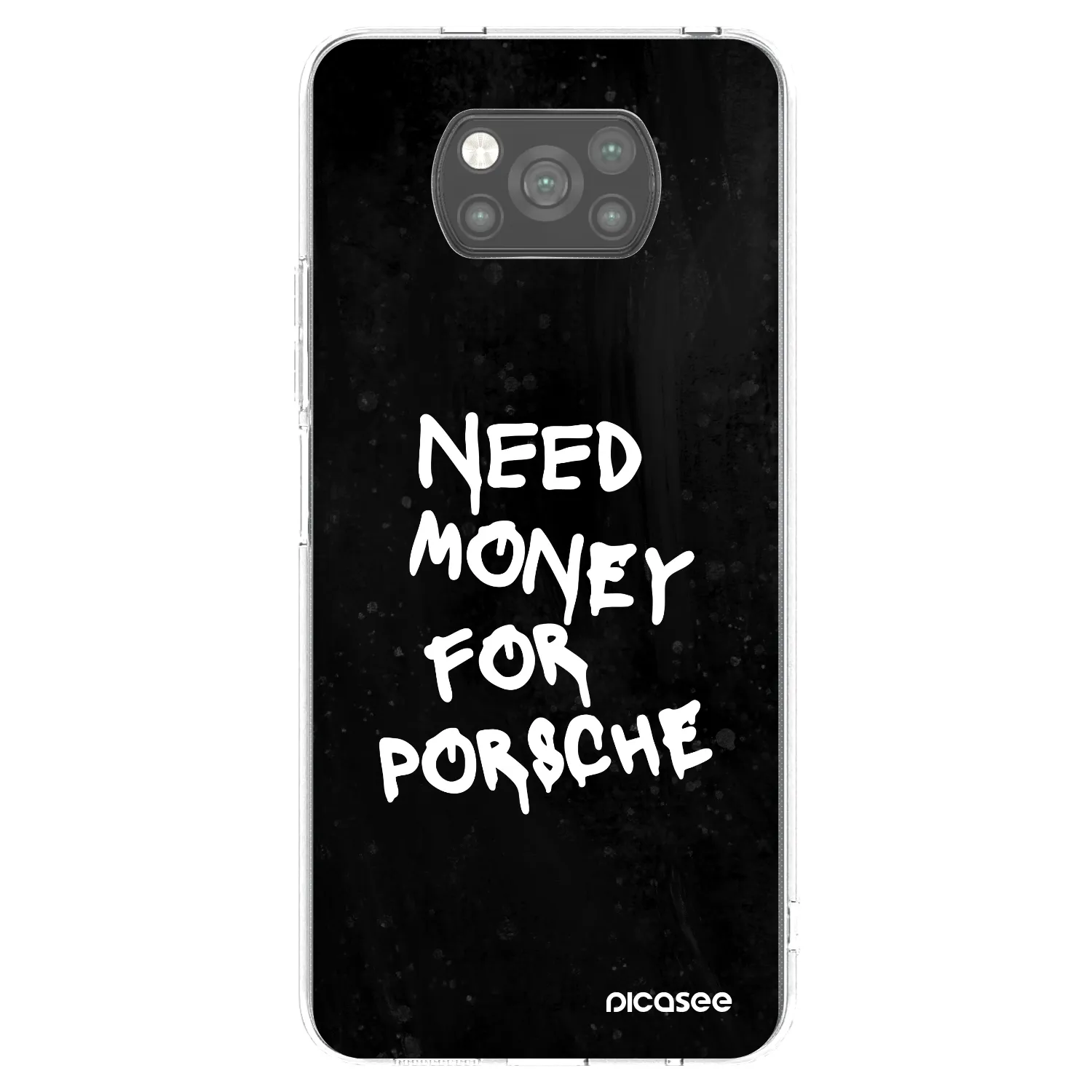 Picasee silikonski črni ovitek za Xiaomi Poco X3 - Black Dollar
