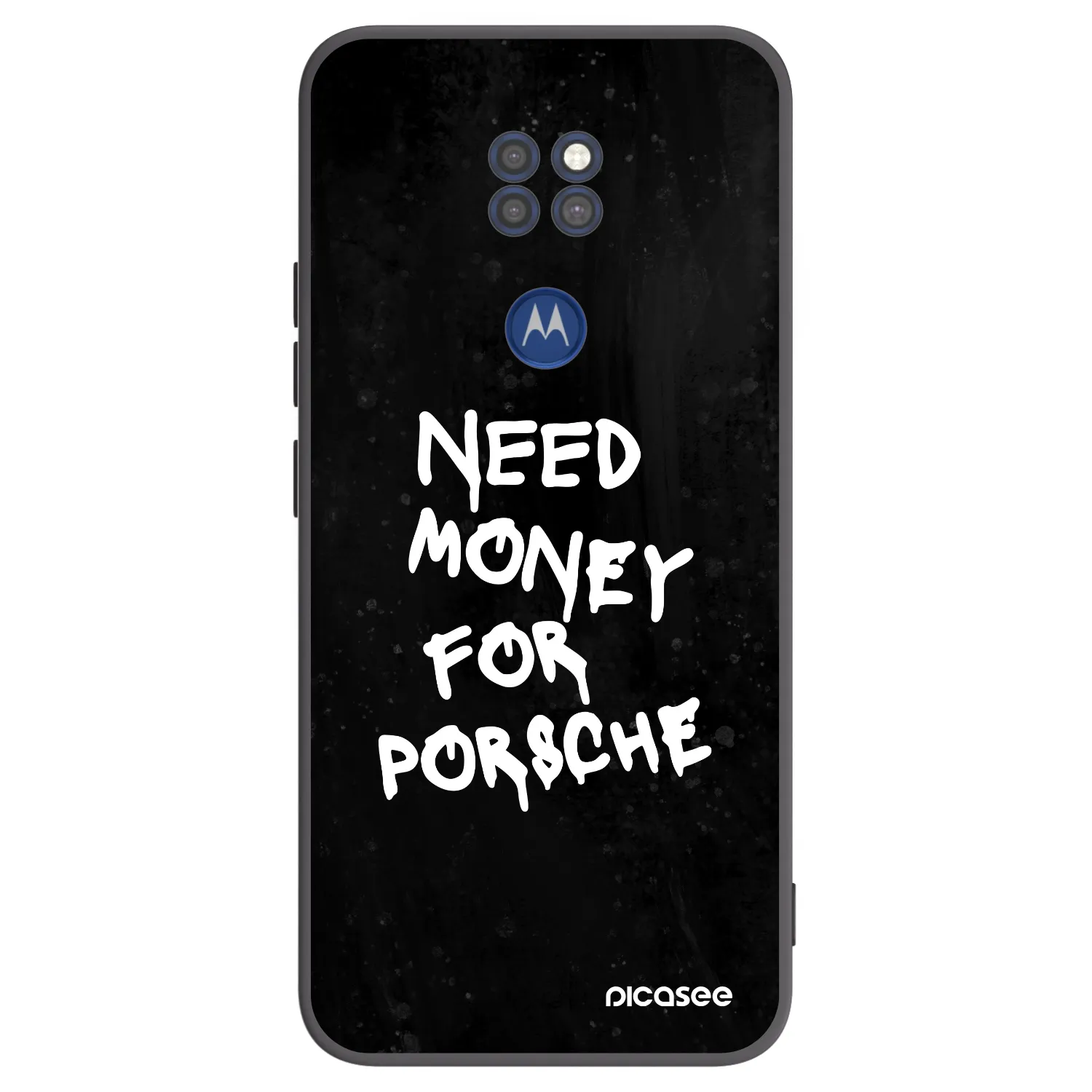 Picasee silikonski črni ovitek za Motorola Moto G9 Play - Black Dollar