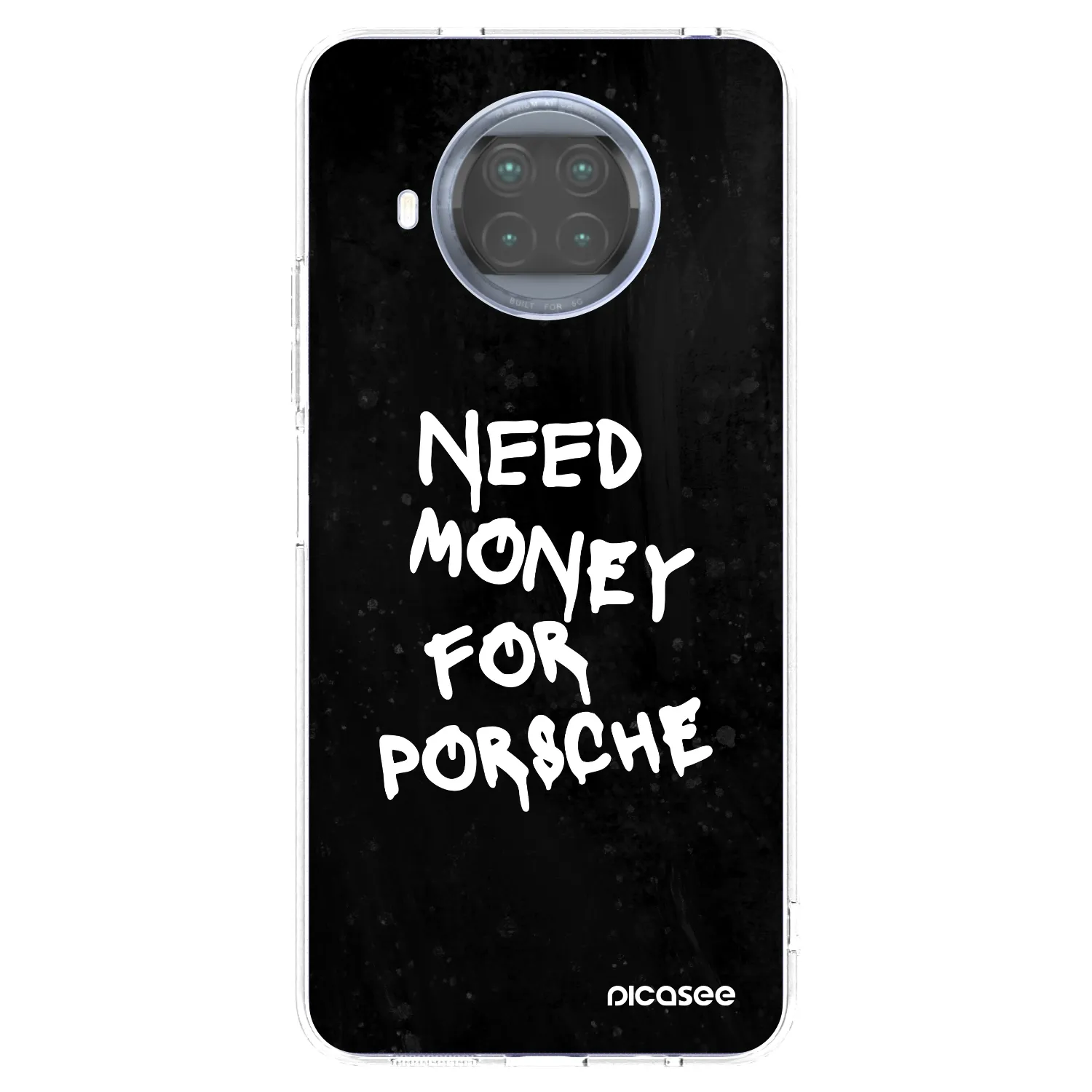 Picasee silikonski prozorni ovitek za Xiaomi Mi 10T Lite - Black Dollar