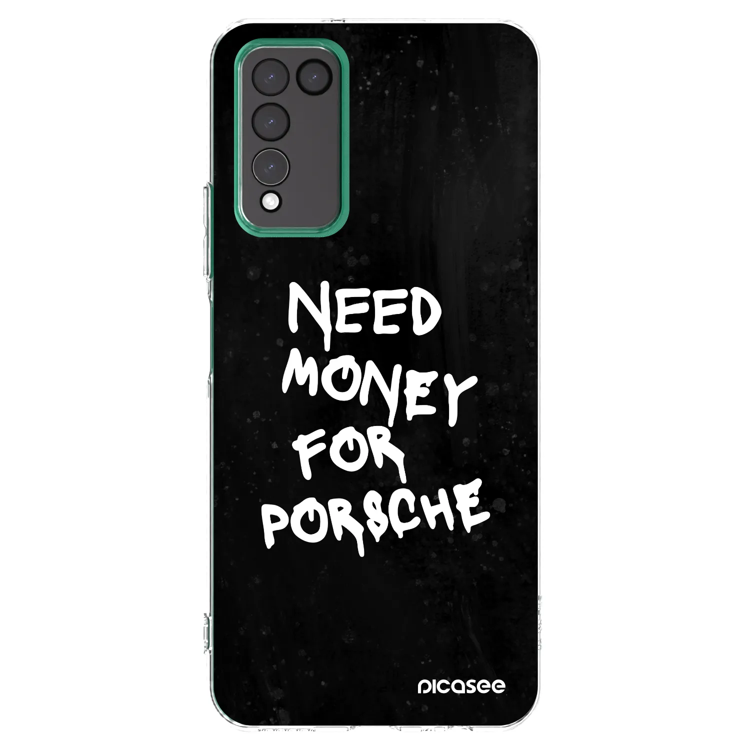 Picasee silikonski prozorni ovitek za Honor 10X Lite - Black Dollar