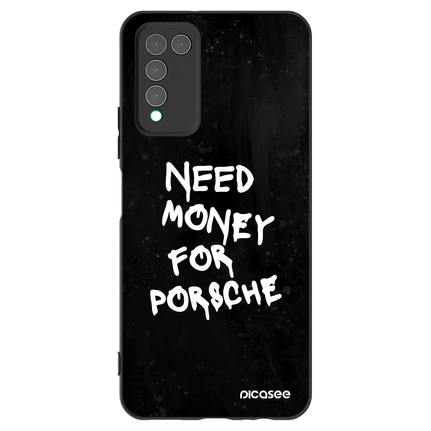 Picasee silikonski črni ovitek za Honor 10X Lite - Black Dollar