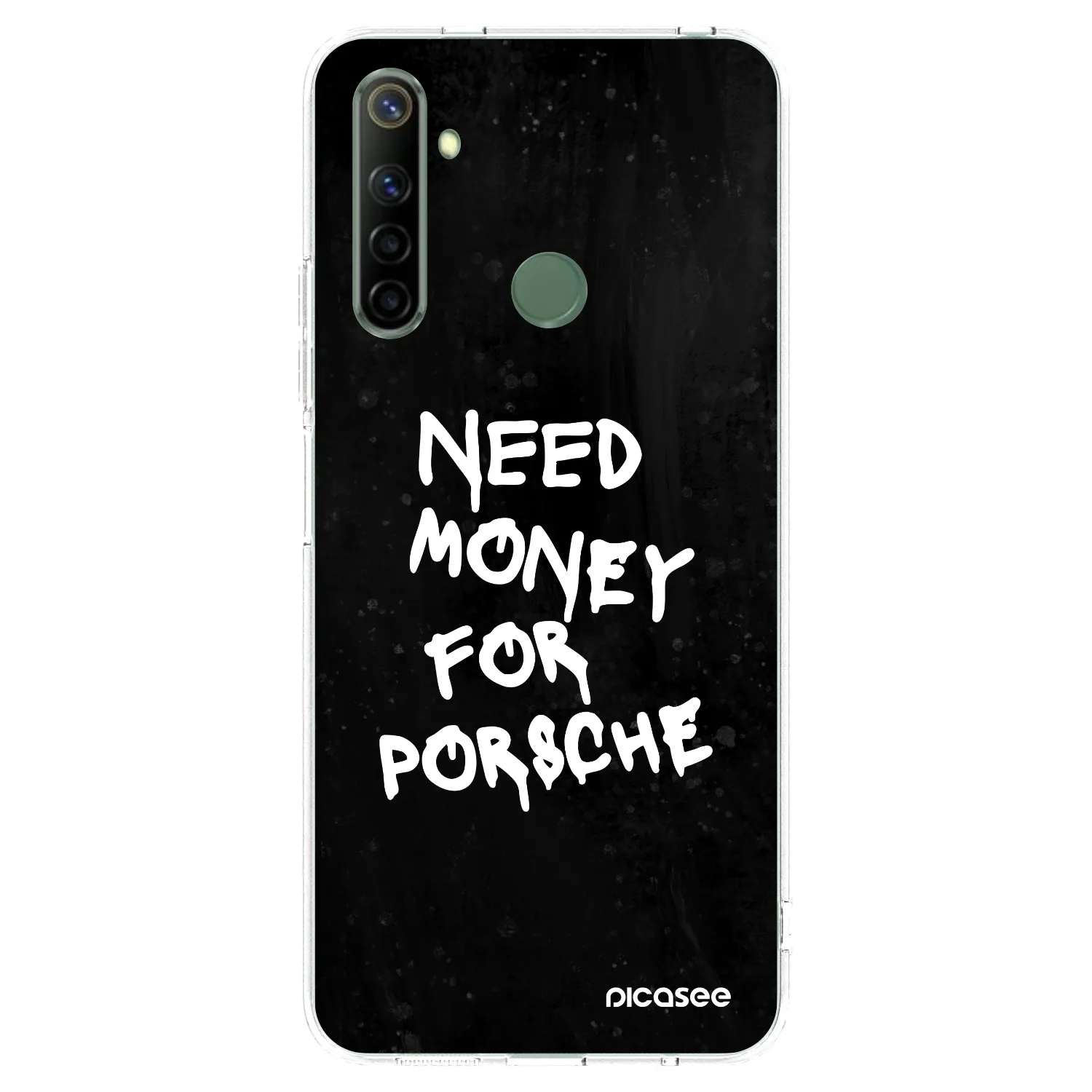 Picasee silikonski prozorni ovitek za Realme 6i - Black Dollar