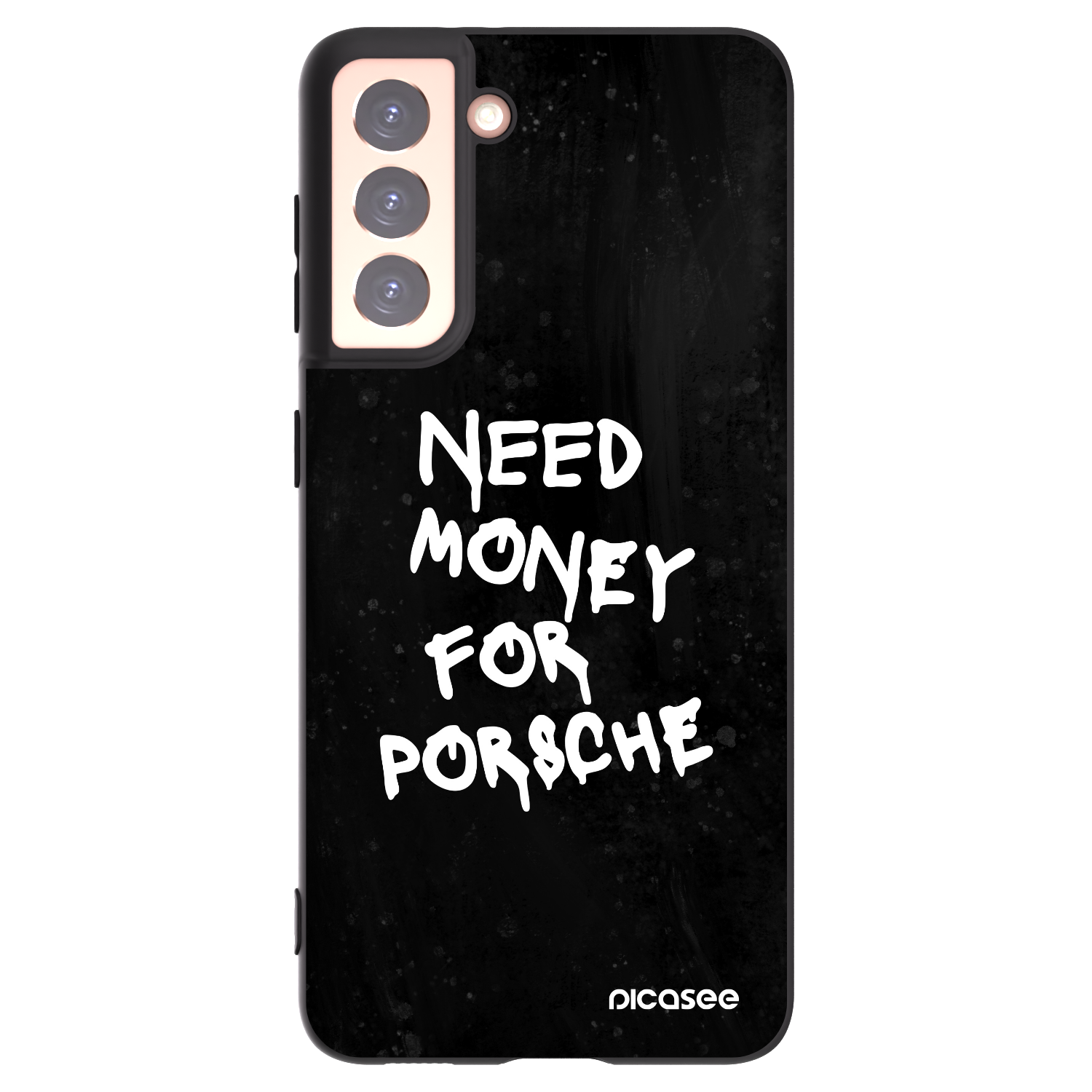 Picasee silikonski črni ovitek za Samsung Galaxy S21 5G G991B - Black Dollar