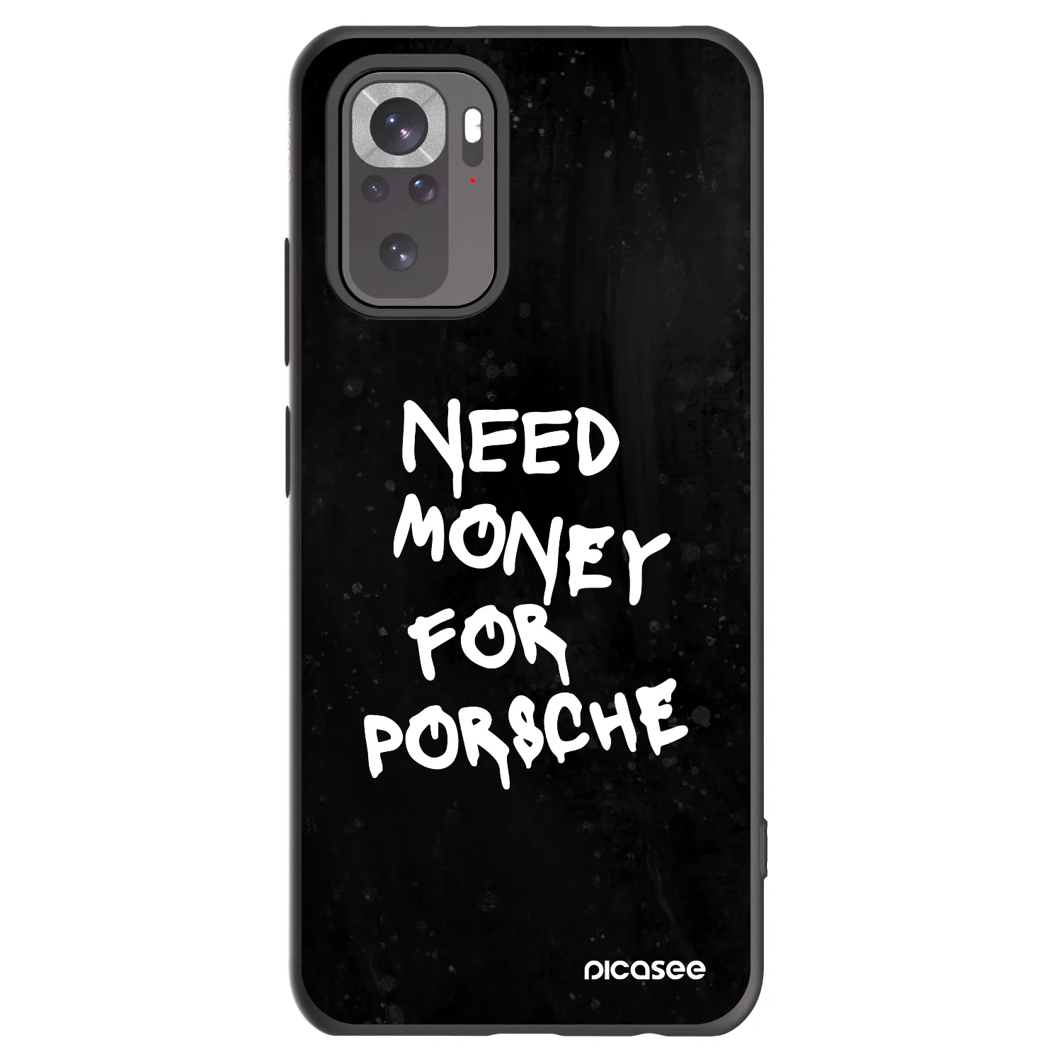 Picasee silikonski črni ovitek za Xiaomi Redmi Note 10 - Black Dollar