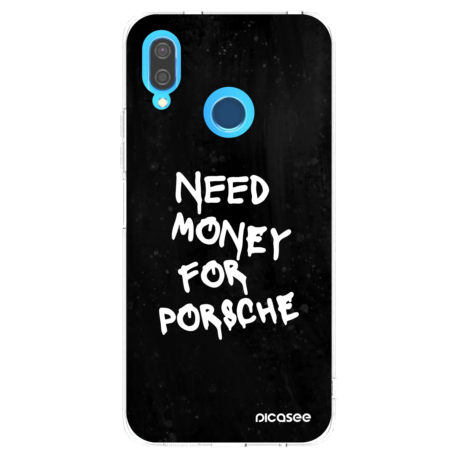 Picasee silikonski prozorni ovitek za Huawei P20 Lite - Black Dollar