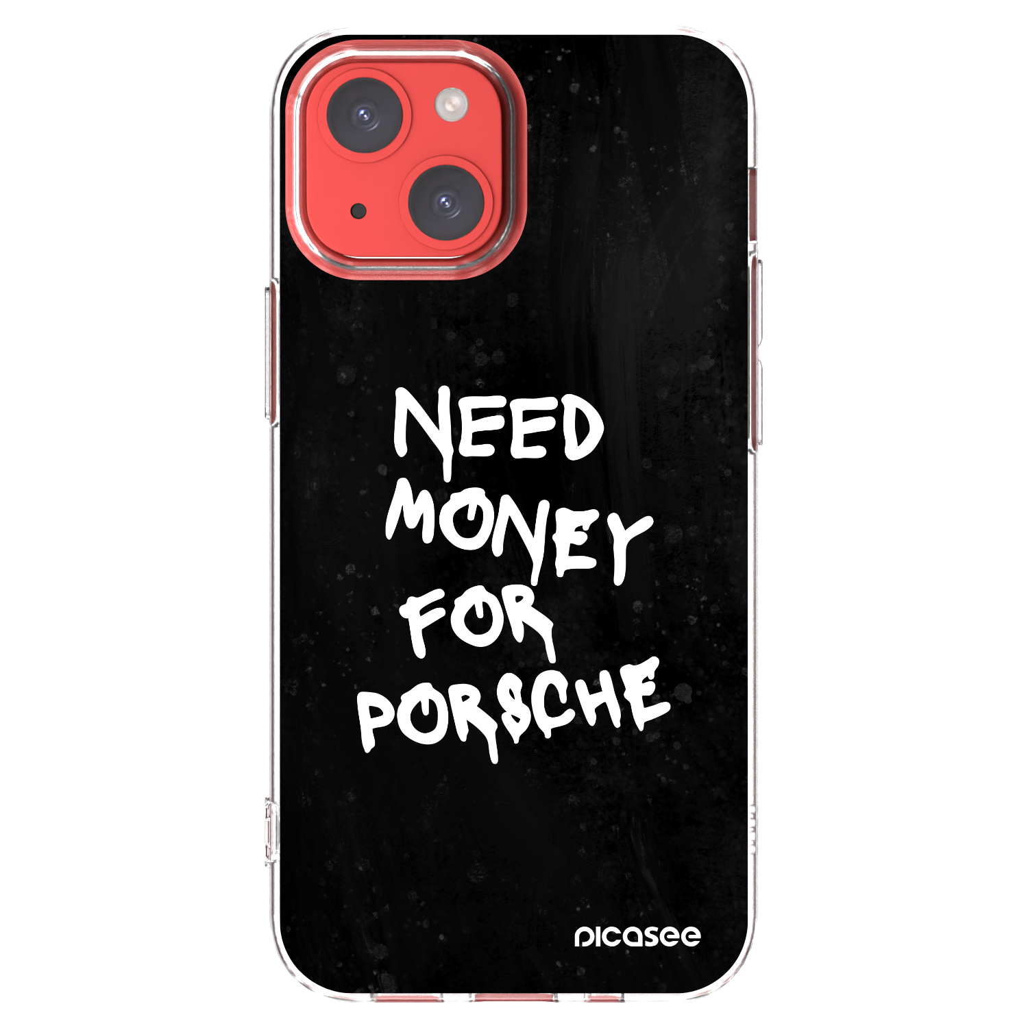 Picasee silikonski prozorni ovitek za Apple iPhone 13 mini - Black Dollar