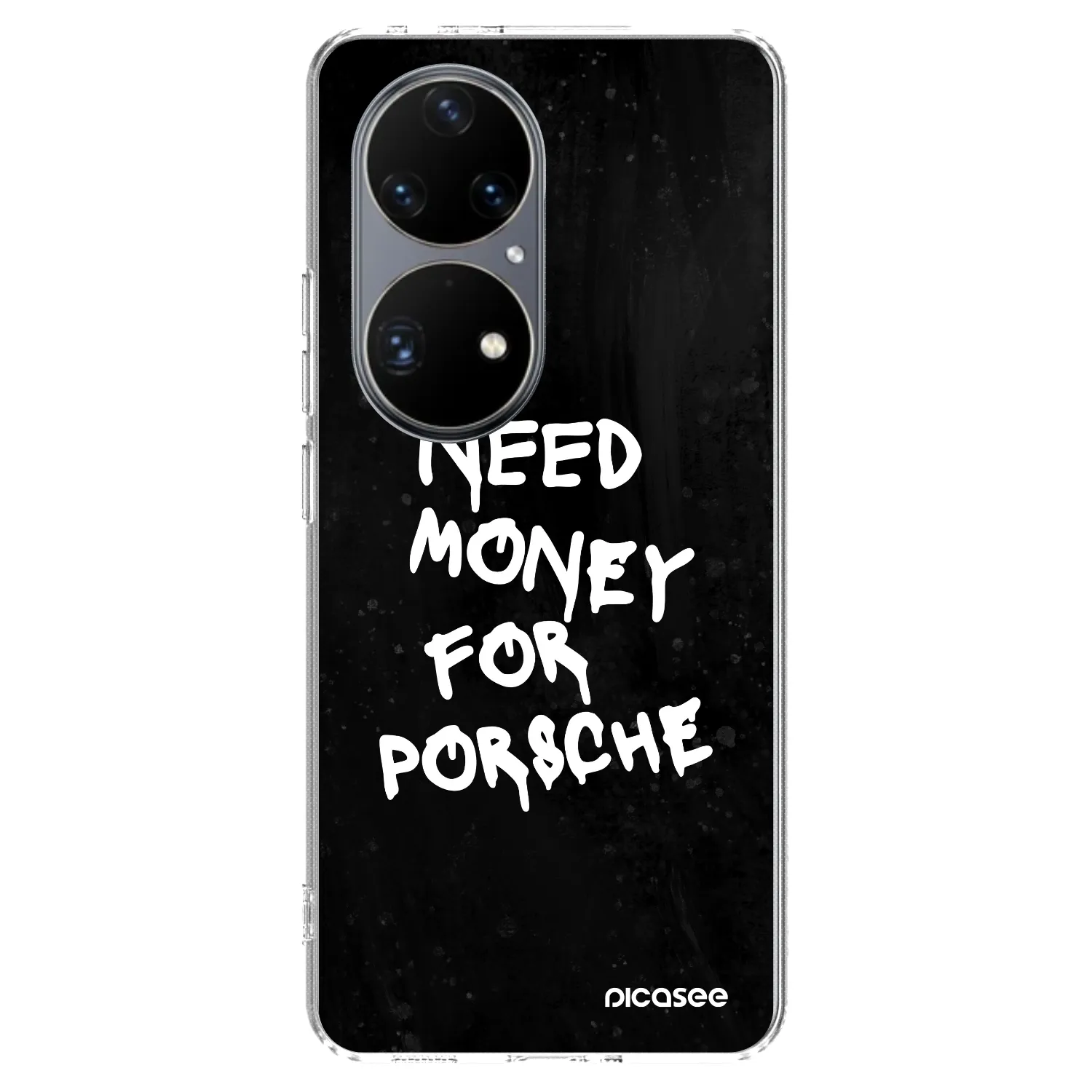 Picasee silikonski prozorni ovitek za Huawei P50 - Black Dollar