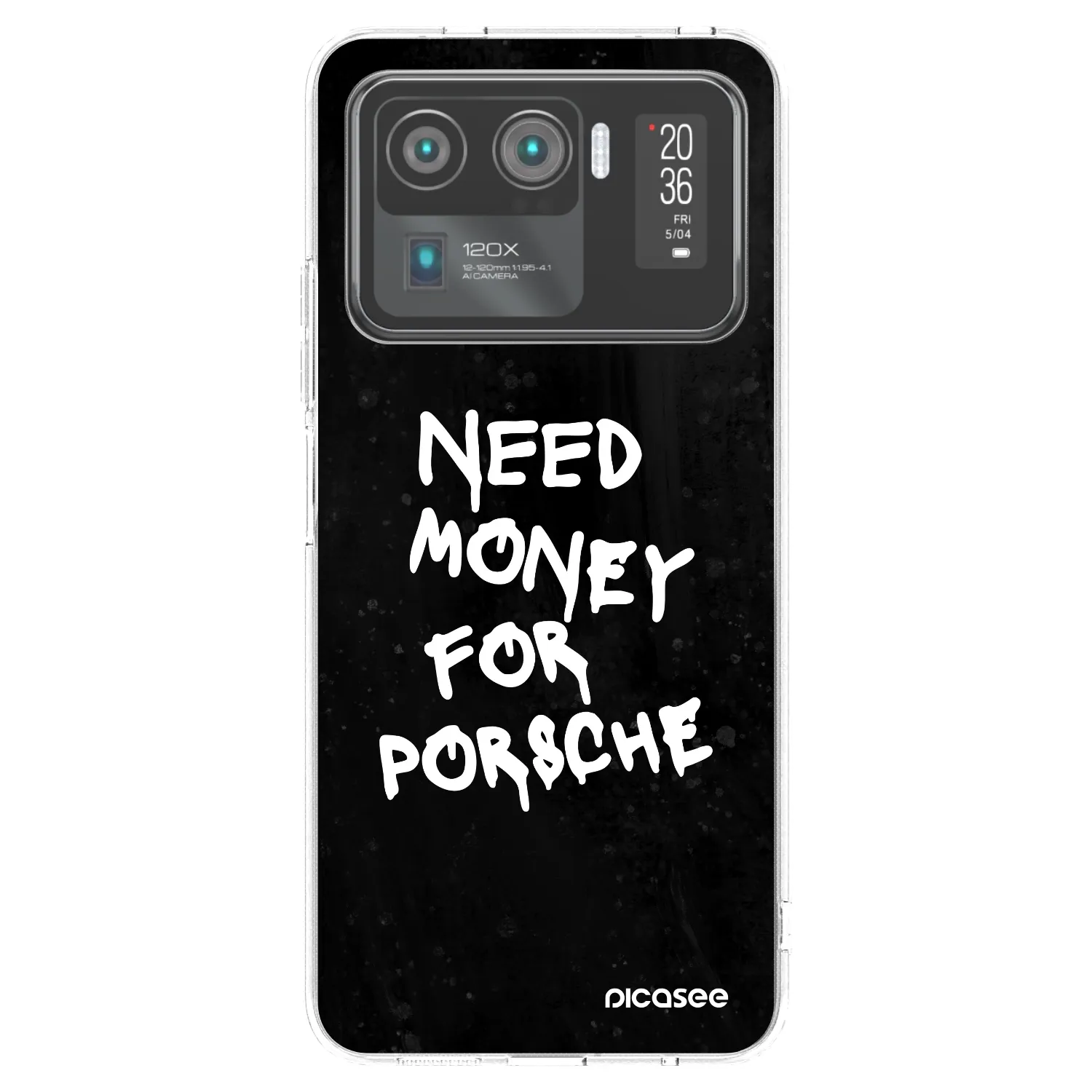 Picasee silikonski prozorni ovitek za Xiaomi Mi 11 Ultra - Black Dollar