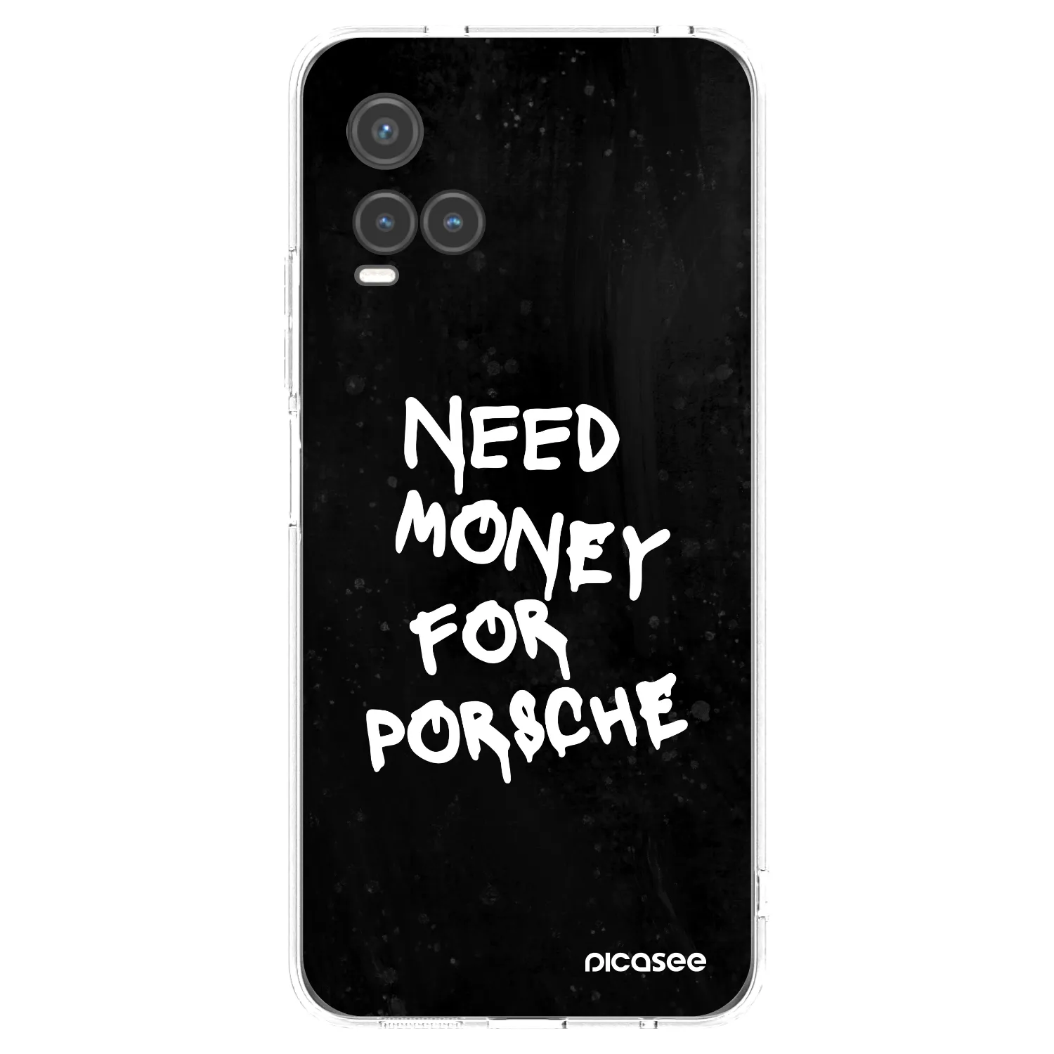 Picasee silikonski prozorni ovitek za Vivo Y33s - Black Dollar