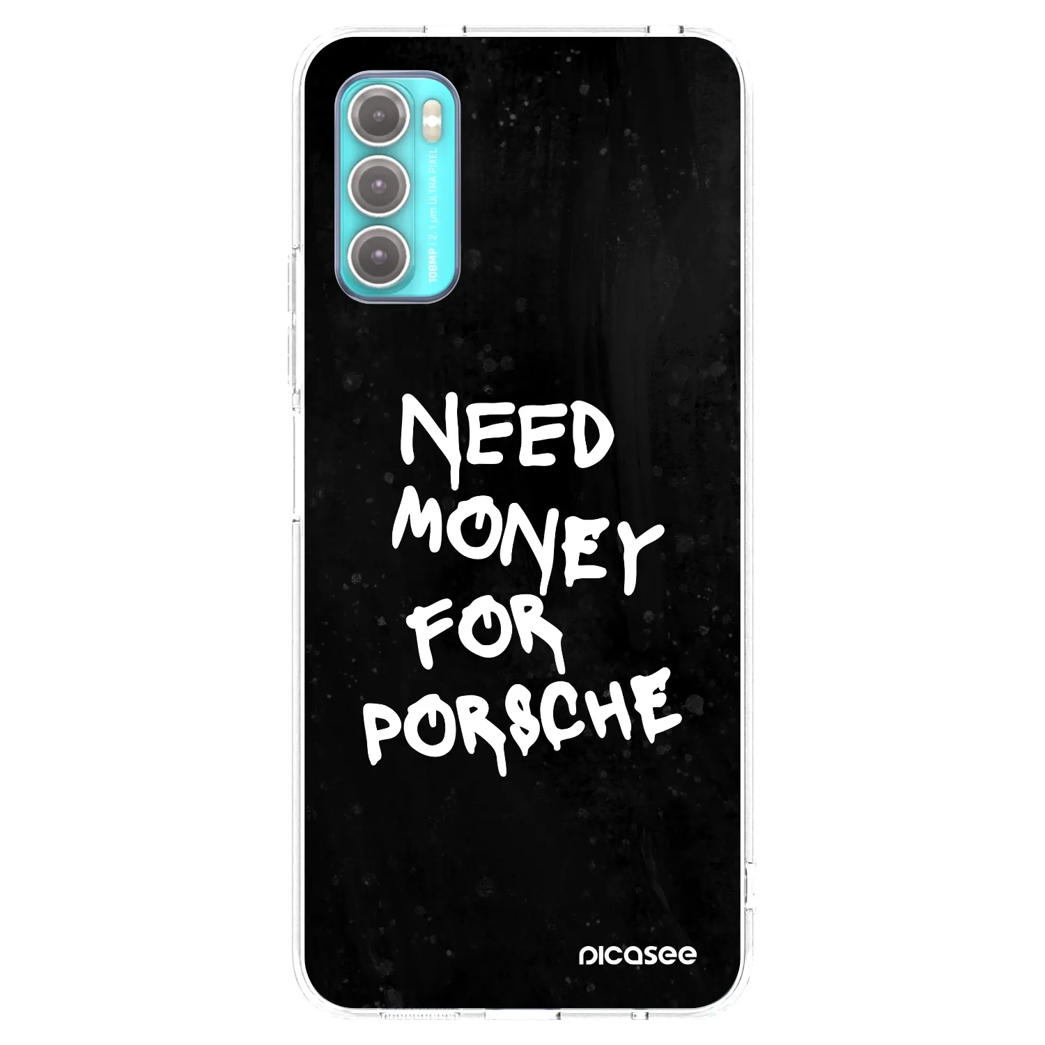 Picasee silikonski prozorni ovitek za Motorola Moto G60 - Black Dollar