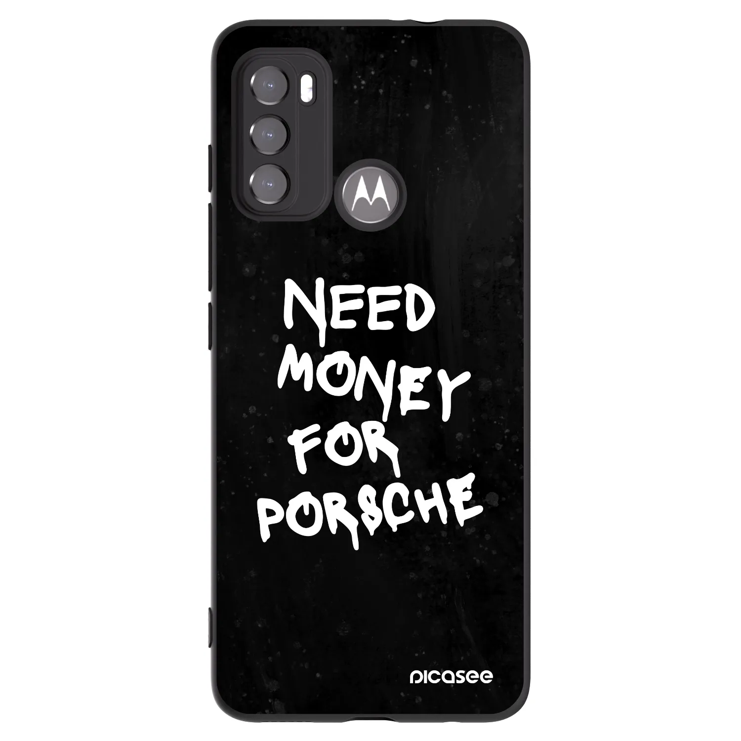 Picasee silikonski črni ovitek za Motorola Moto G60 - Black Dollar