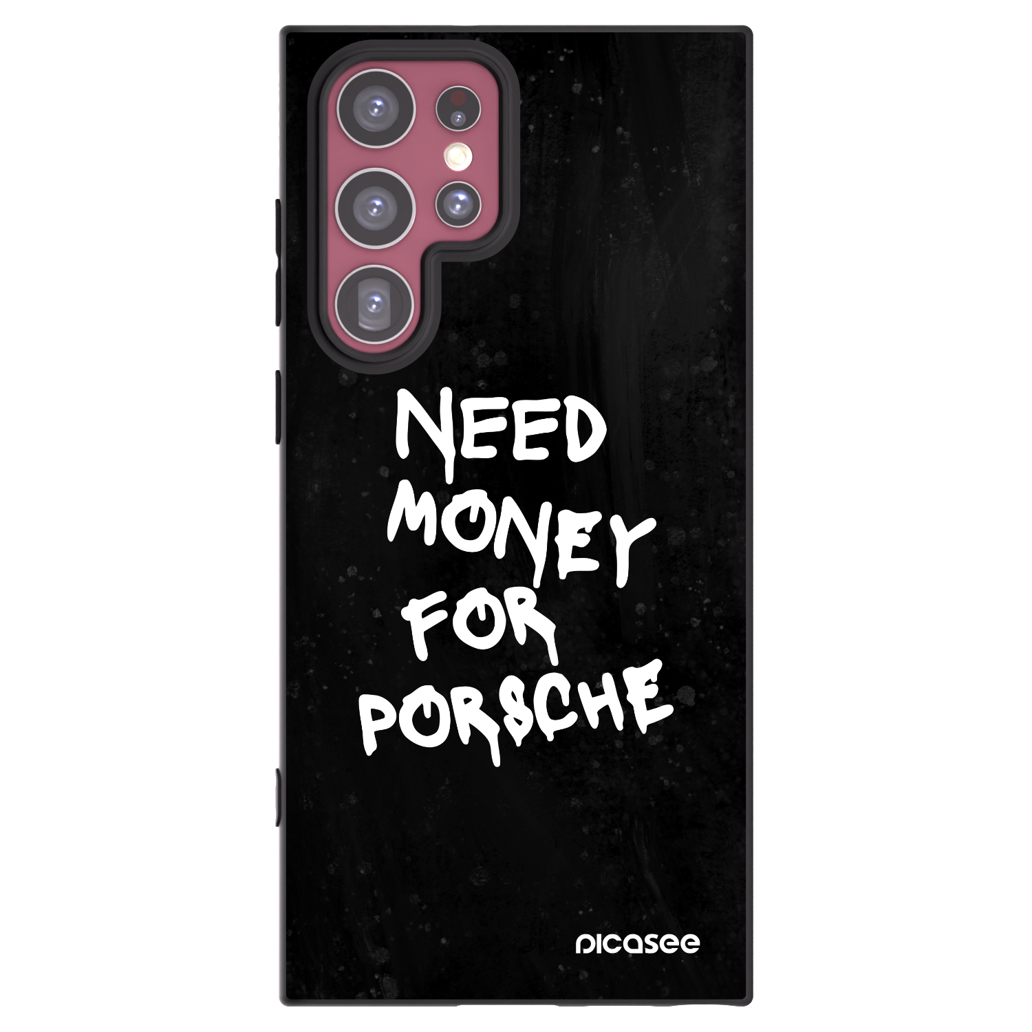 Picasee silikonski črni ovitek za Samsung Galaxy S22 Ultra 5G - Black Dollar