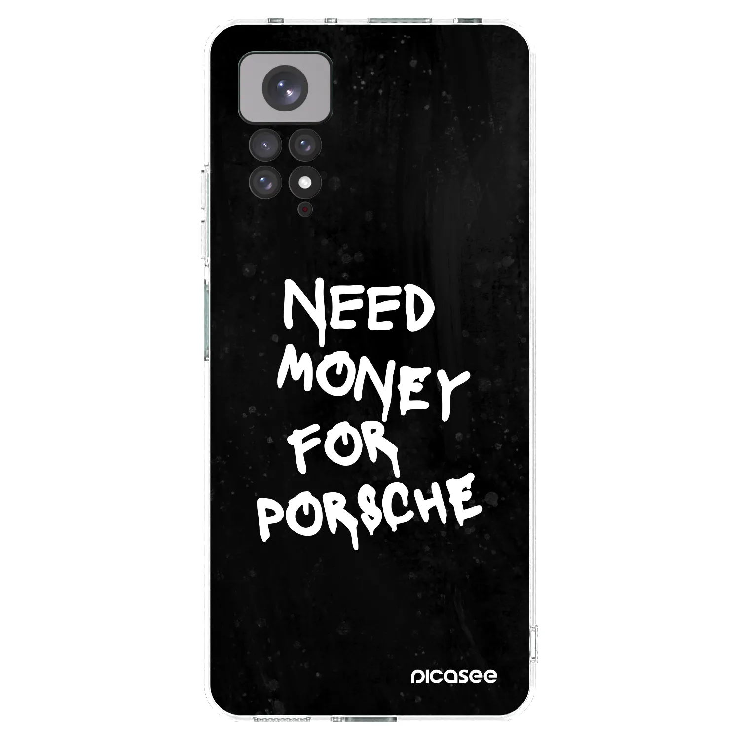 Picasee silikonski prozorni ovitek za Xiaomi Redmi Note 11S 4G - Black Dollar