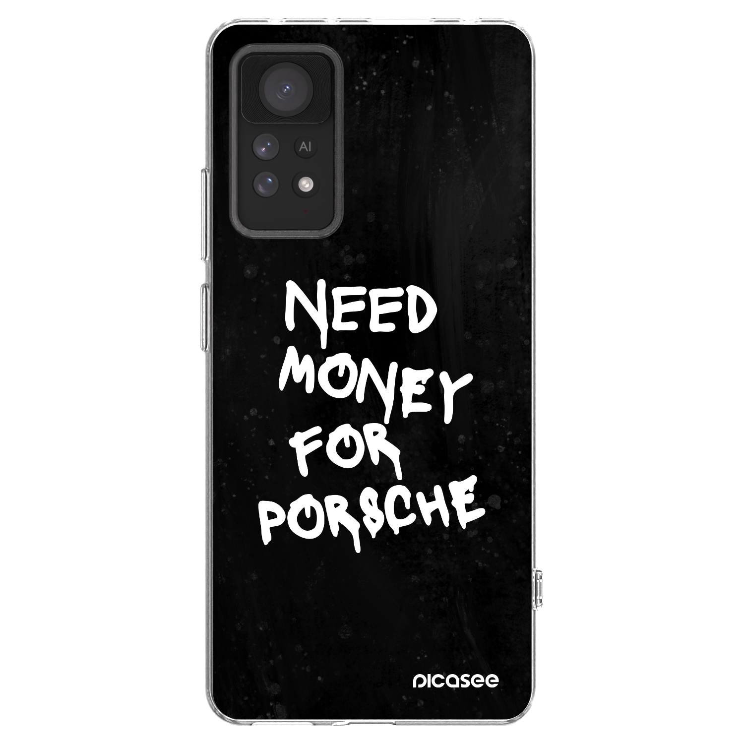 Picasee silikonski prozorni ovitek za Xiaomi Redmi Note 11 Pro - Black Dollar