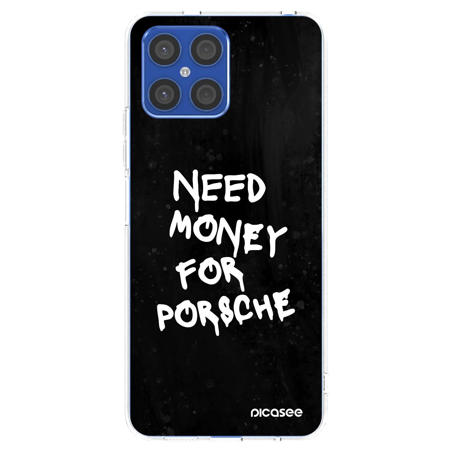Picasee silikonski prozorni ovitek za Honor X8 4G - Black Dollar