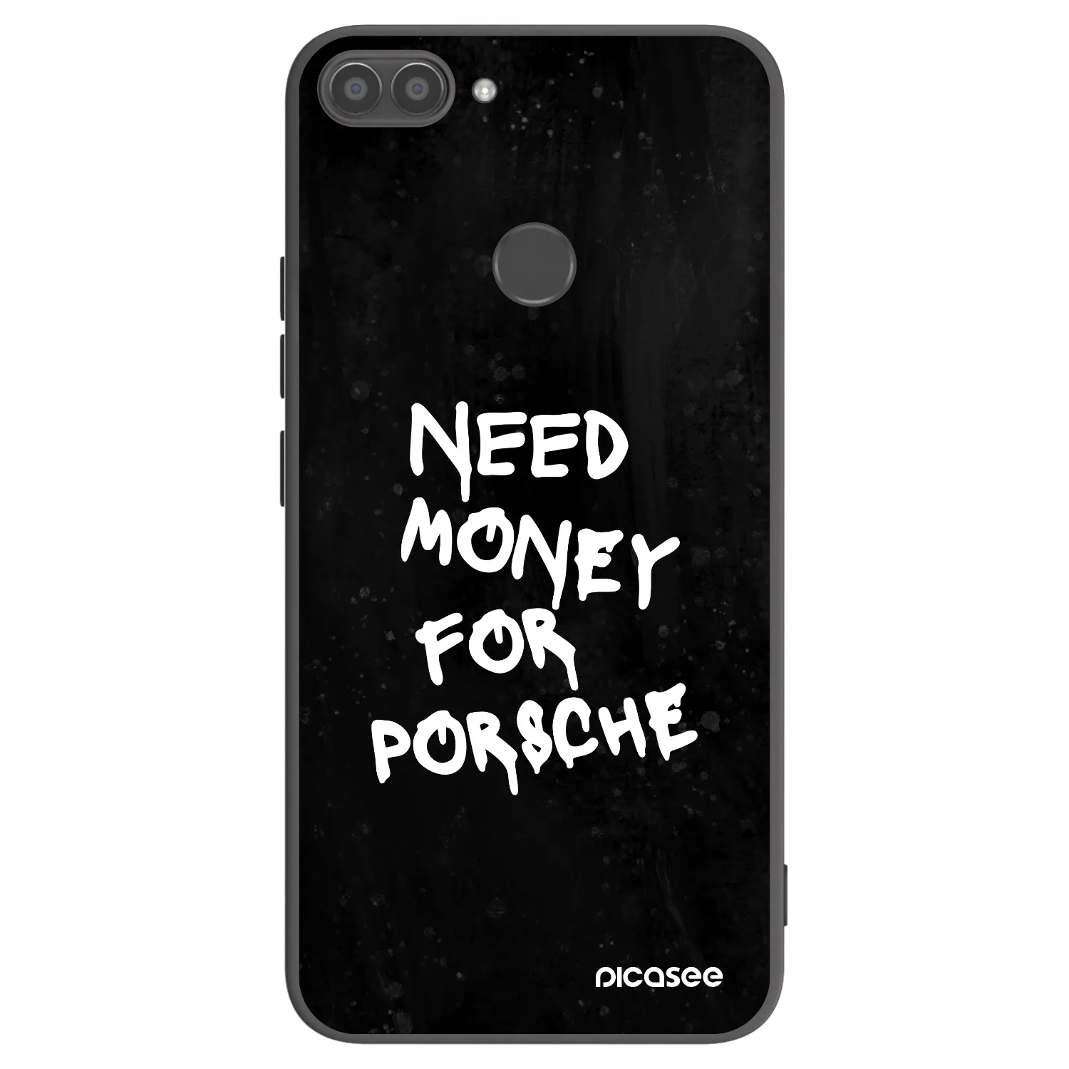 Picasee silikonski črni ovitek za Huawei P Smart - Black Dollar